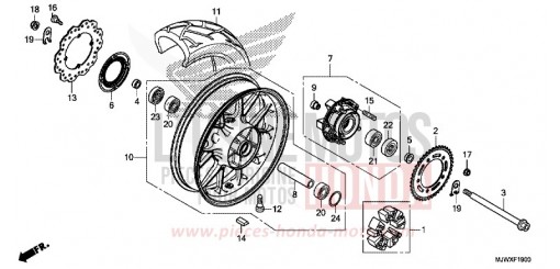 ROUE ARRIERE CB500XAJ de 2018